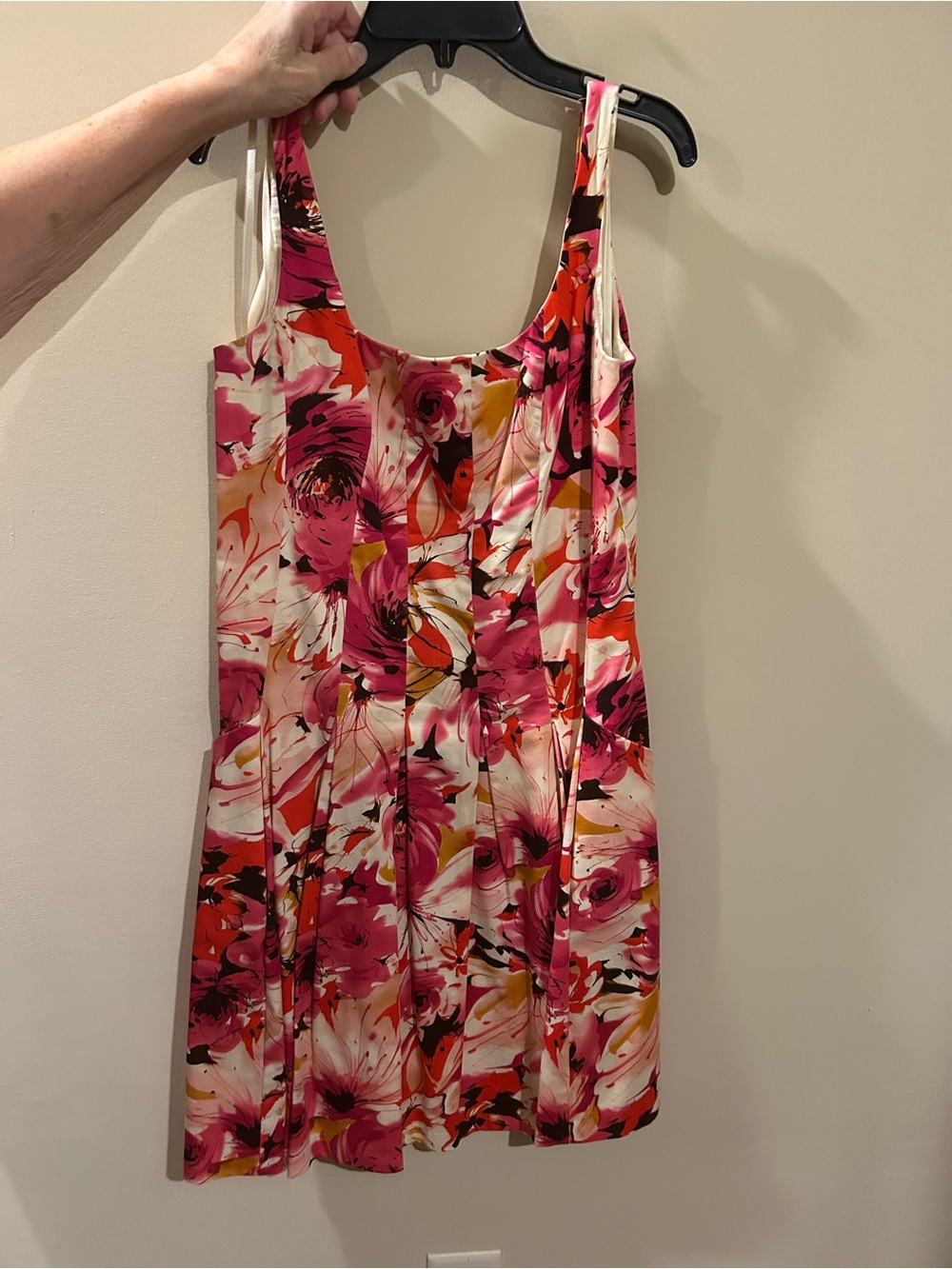 American Living Pink Floral Sleeveless Mini Dress